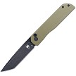 Cobratec Prowler Button Lock Pocket Knife Tanto OD Green - CBTPLRODBT 