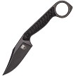 Cobratec Wolfteeth Fixed Blade Knife Black - CBTWLTBLKCLP 
