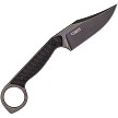 Cobratec Wolfteeth Fixed Blade Knife Black - CBTWLTBLKCLP 