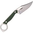 Cobratec Wolfteeth Fixed Blade Knife Green - CBTWLTODGCLP 