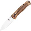 Cobratec Bar Lock Pocket Knife Zebra Wood Drop Point - CBTZWDBLD 