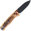Cobratec Bar Lock Pocket Knife Zebra Wood Drop Point - CBTZWDBLDBK 
