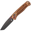 Cobratec Bar Lock Pocket Knife Zebra Wood Tanto - CBTZWDBLTBK 