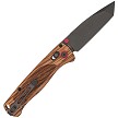 Cobratec Bar Lock Pocket Knife Zebra Wood Tanto - CBTZWDBLTBK 