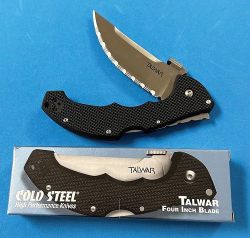 Lynn Thompson Collection Talwar Pocket Knife 4 Inch Serrated - CHLT00018 