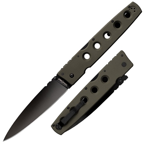 Lynn Thompson Holdout Tri-Ad Lock Pocket Knife OD Green - CHLT00494 