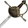 CI275 Art Gladius Musketeer Sword Brass 