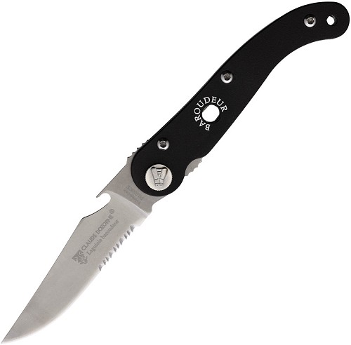 Laguiole Claude Dozorme Baroudeur Linerlock Pocket Knife Black - CLD11017153 