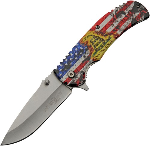 Rite Edge Don't Tread Linerlock Pocket Knife Spring Assisted - CN300543US 