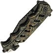 CN300553CM Rite Edge Tactical Linerlock Pocket Knife Spring Assisted Camouflage 