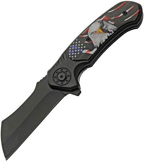 Rite Edge US Eagle Linerlock Pocket Knife Spring Assisted - CN300554US 
