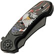 CN300554US Rite Edge US Eagle Linerlock Pocket Knife Spring Assisted 