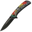 Rite Edge Reaper Linerlock Pocket Knife Spring Assisted Red - CN300589RD 