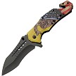 Rite Edge Dont Tread Linerlock Pocket Knife Spring Assisted - CN300599YW 