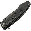 CN300605RD Rite Edge Dark Moon Linerlock Pocket Knife Spring Assisted Red 
