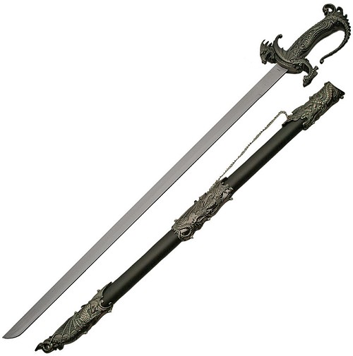 Fancy Dragon Sword with Scabbard - CN926915 