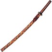 CN926993 Flaming Skull Katana Sword 
