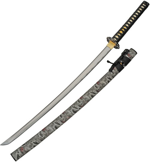 Snarling Wolf Katana Sword - CN926994 