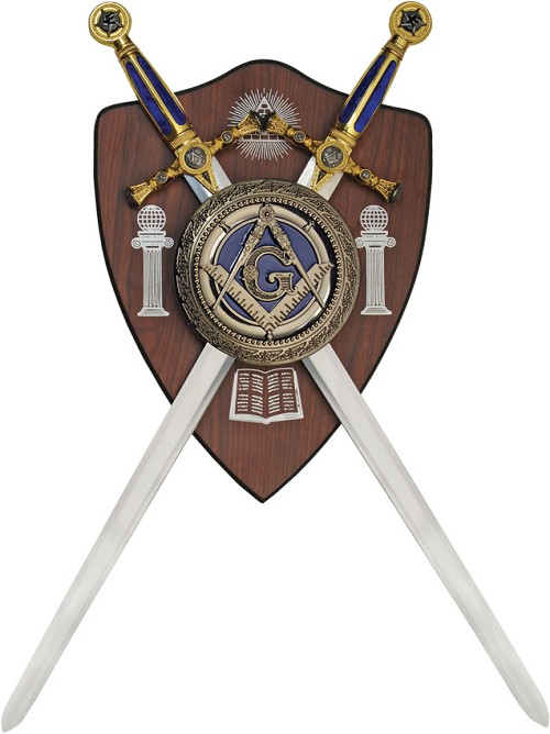Rite Edge Mason Double Sword Plaque - CN926996 