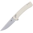CRKT Q Compact Crossbar Lock Pocket Knife White - CR7075S 