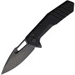 Critical Strike Rowdy Button Lock Pocket Knife Black Stonewash - CRSB508BKBW 