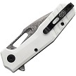 Critical Strike Rowdy Button Lock Pocket Knife White - CRSB508WHTM 