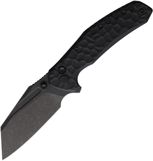 Critical Strike Shamu Button Lock Pocket Knife Black - CRSB510BKBW 