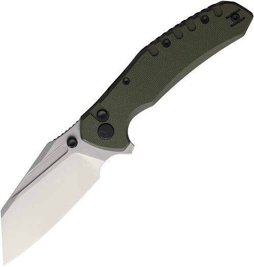 Critical Strike Shamu Button Lock Pocket Knife Green - CRSB510GNSW 