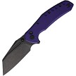 Critical Strike Shamu Button Lock Pocket Knife Purple - CRSB510PLBW 