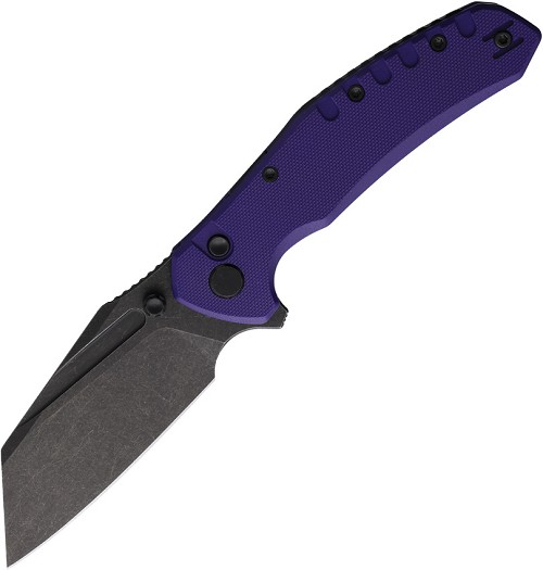 Critical Strike Shamu Button Lock Pocket Knife Purple - CRSB510PLBW 