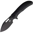 Critical Strike Zulu Button Lock Pocket Knife Black - CRSTL505BKBW 