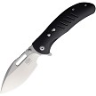 Critical Strike Zulu Button Lock Pocket Knife Black Satin - CRSTL505BKSA 
