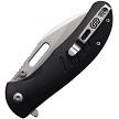 Critical Strike Zulu Button Lock Pocket Knife Black Satin - CRSTL505BKSA 