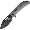 Critical Strike Zulu Button Lock Pocket Knife Gray - CRSTL505GRBW 