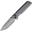 Critical Strike X504 Slide Lock Pocket Knife Gray Damascus - CRSX504GRTM 