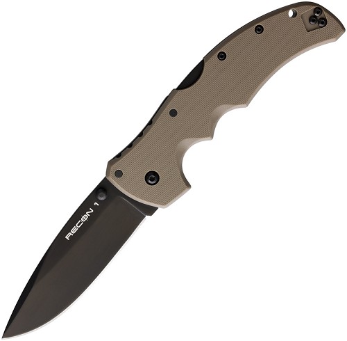 Cold Steel Recon 1 Lockback Pocket Knife Dark Earth - CS27BSDEBK 