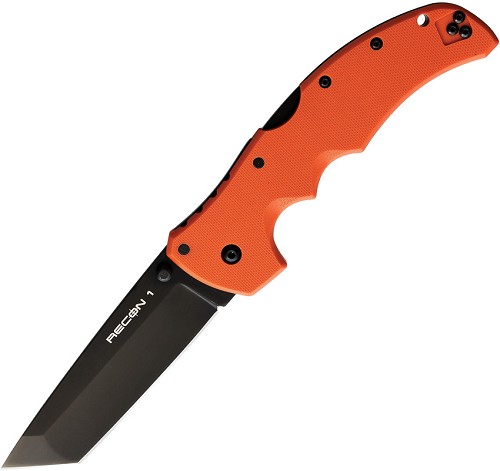Cold Steel Recon 1 Lockback Pocket Knife Tanto Orange - CS27BTORBK 