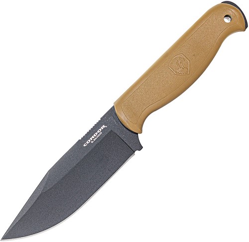 Condor Fighter Fixed Blade Knife Desert Tan - CTK183149HC 