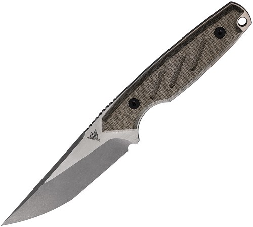 Dirty Bird Knives Fox Mod III Fixed Blade Knife OD Green Stonewash - DBKFM3220202 