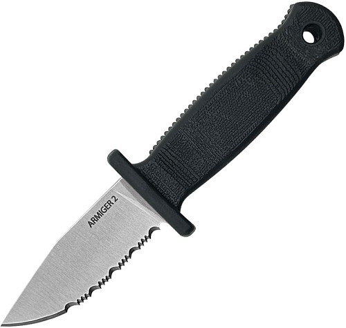 Demko Armiger 2 Fixed Blade Knife Clip Point Serrated - DEM09652 