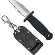 DEM09653 Demko Armiger 2 Fixed Blade Knife Shark Foot Serrated 