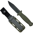 DEM09654 Demko Armiger 4 Fixed Blade Knife Clip OD Green 