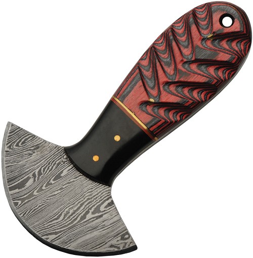 Damascus Cutter Red Colorwood Knife - DM1298RD 