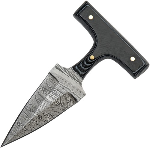 Damascus Push Dagger Micarta - DM1317BK 