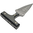 DM1317BK Damascus Push Dagger Micarta 