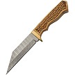 Damascus Celtic Tanto Fixed Blade Knife - DM1387 
