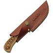 DM1390 Damascus Celtic Braid Fixed Blade Knife 