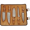 DM1392 Damascus Mosaic Kitchen Knife Set 5 Piece 