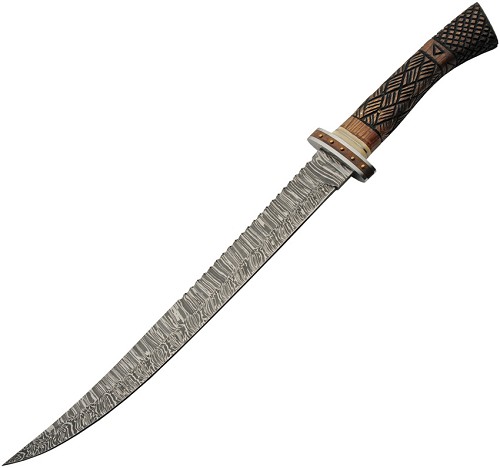 Damascus Saber Style Sword - DM5043 