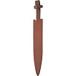 Damascus Braided Ruby Short Sword - DM5047 